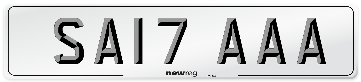 SA17 AAA Number Plate from New Reg